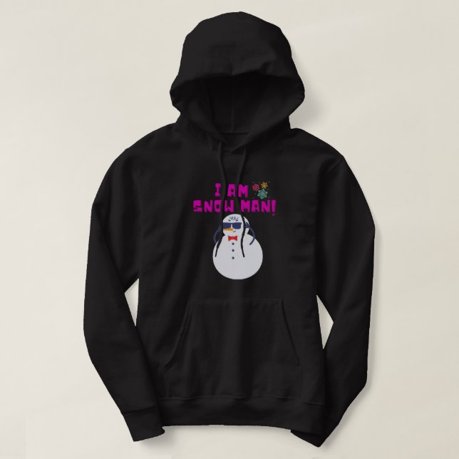 VESTE À CAPUCHE I AM SNOW MAN! (Design devant)