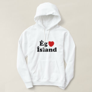 Veste À Capuche I Heart (Love) Islande [Ég Elska Ísland] Islandais