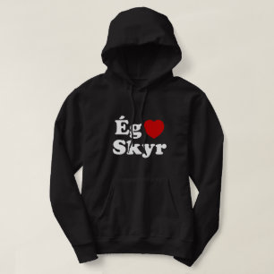 Veste À Capuche I Heart (Love) Skyr [Ég Elska Skyr] Islandais