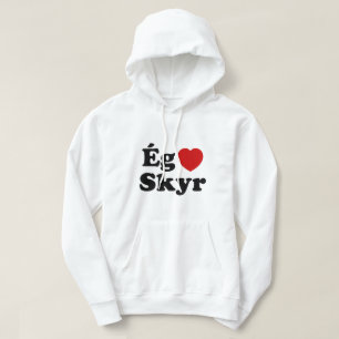 Veste À Capuche I Heart (Love) Skyr [Ég Elska Skyr] Islandais
