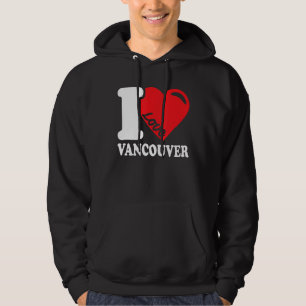 Veste À Capuche I Heart Vancouver Beautiful Canadian City I Love