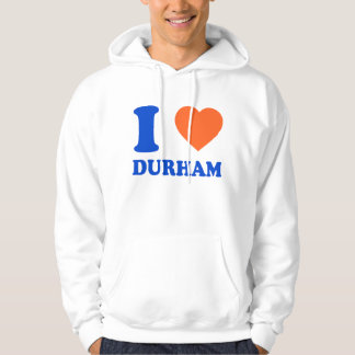 Veste À Capuche I Love Durham Heart NC Bull City Cadeau
