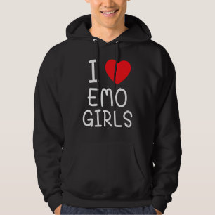 Veste À Capuche I Love Emo Girls I Heart Emo Girls 20