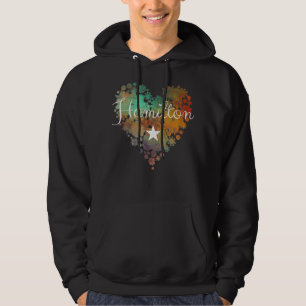 Veste À Capuche I Love Hamilton Heart Don pour adolescentes filles
