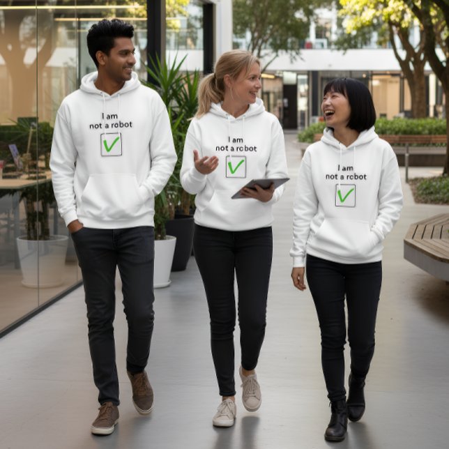 Veste À Capuche “I’m Not a Robot” Hoodie (Créateur téléchargé)