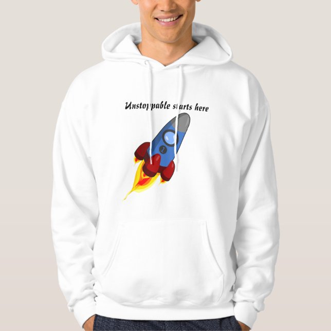 Veste À Capuche Ici commence l'inarrêtable (Devant)