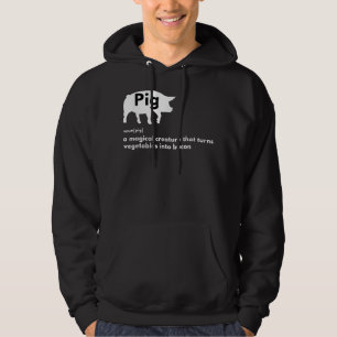 Veste À Capuche Ici Piggy Piggy T-shirt Chasse aux sangliers Vinta
