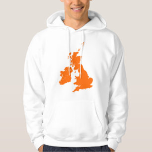 Veste À Capuche Île britannique à Orange