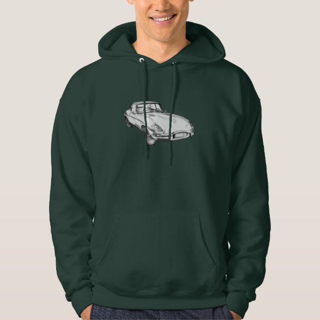 Veste À Capuche Illustration 1964 antique de voiture de sport de (Devant)