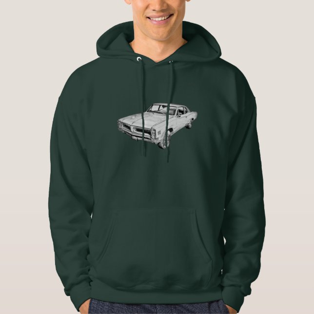 Veste À Capuche Illustration 1966 de voiture de Pontiac le Mans (Devant)