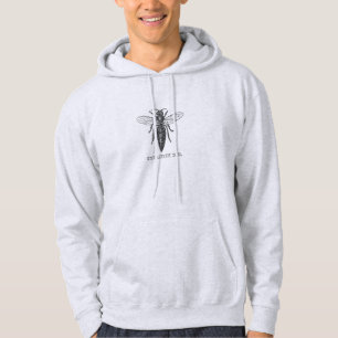 Veste À Capuche Illustration Antique d'Insecte de Bourdon Reine Ab