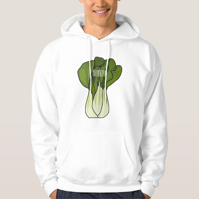 Veste À Capuche Illustration de Bok choy (Devant)