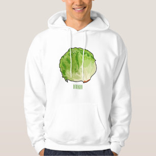 Veste À Capuche Illustration de caricature de laitue