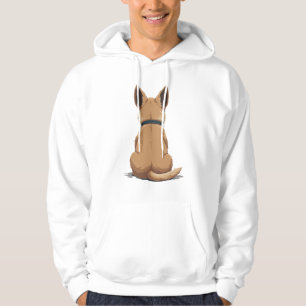 Veste À Capuche Illustration de chien vintage vue de dos avec gran