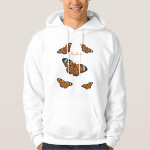 Veste À Capuche Illustration de dessin animé de papillon monarque