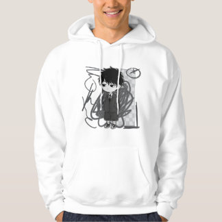 Veste À Capuche Illustration de garçon chibi en costume liée à l'é
