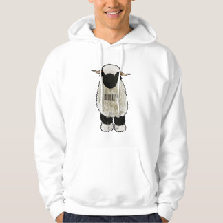 Veste À Capuche Illustration de la caricature de mouton Valais Bla