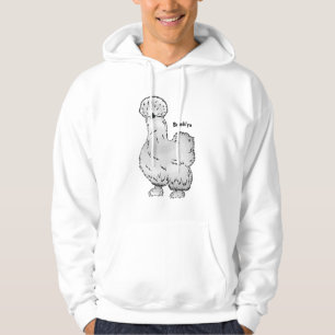 Veste À Capuche Illustration de la caricature du poulet Silkie