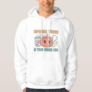 Veste À Capuche Illustration de la vie de l'infirmière d'Halloween