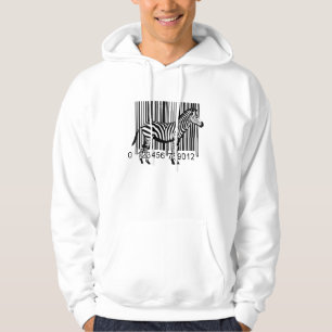 Veste À Capuche Illustration de zèbre de code barres