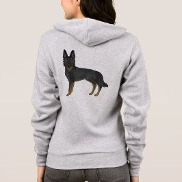 Veste À Capuche Illustration du chien de dessin de berger allemand