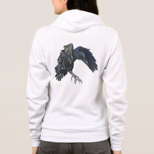 Veste À Capuche Illustration du Maître du temps du Corbeau noir