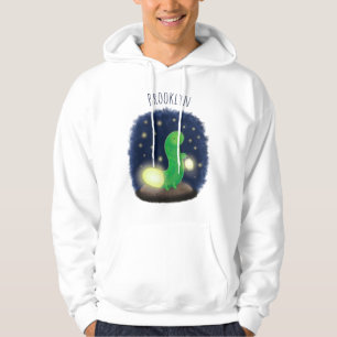 Veste À Capuche Illustration du ver vert mou