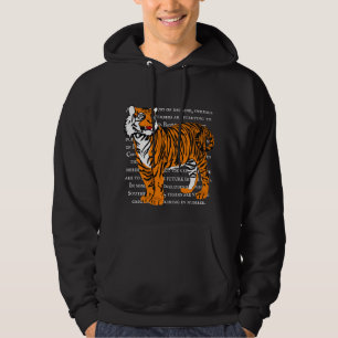 Veste À Capuche Illustration faunique tendance personnalisée tigre