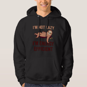 Veste À Capuche Im Pas Lazy Im Économie D'Énergie Funny Sloth Sarc