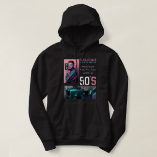 Veste À Capuche Imprime d'art nostalgique des années 90 « Ramenez-