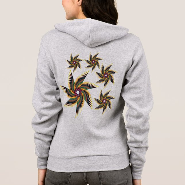 Veste À Capuche imprimer flore (Dos)