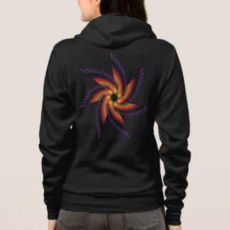 Veste À Capuche imprimer flore femmes