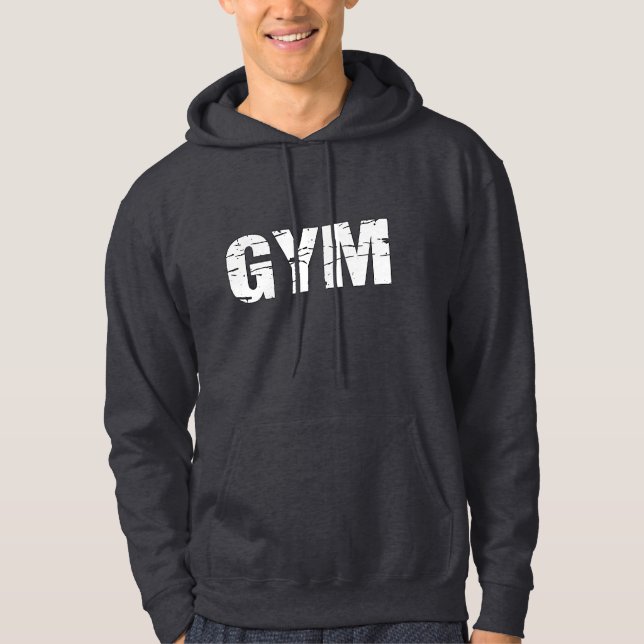 Veste À Capuche Inarrêtable : Conception de gymnastique motivante (Devant)
