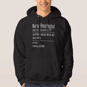Veste À Capuche Infirmière anesthésistes Noun Funny Anesthésiste C