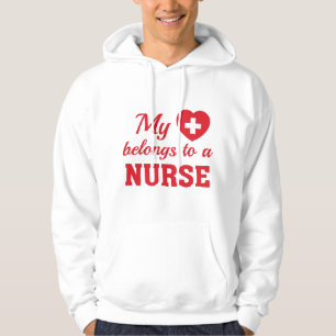 Veste À Capuche Infirmière Coeur Appartient