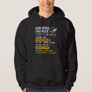 Veste À Capuche Ingénieur aérospatial Sweat-shirt drôle