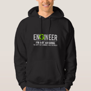 Veste À Capuche Ingénieur je ne discute pas humour ingénierie 