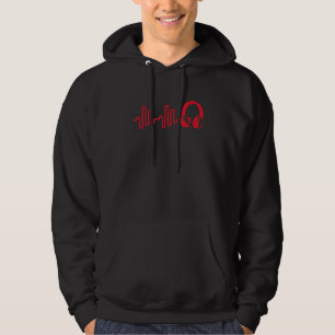 Veste À Capuche Ingénieur sonore Musique Heartbeat Sound Waves