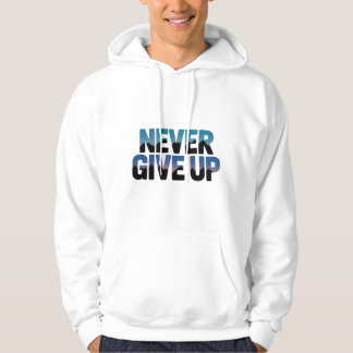 Veste À Capuche inspirant, "N'abandonnez jamais", T-shirt