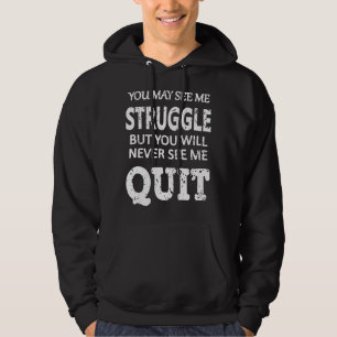 Veste À Capuche Inspiration pour l'entraînement Citation motivatio