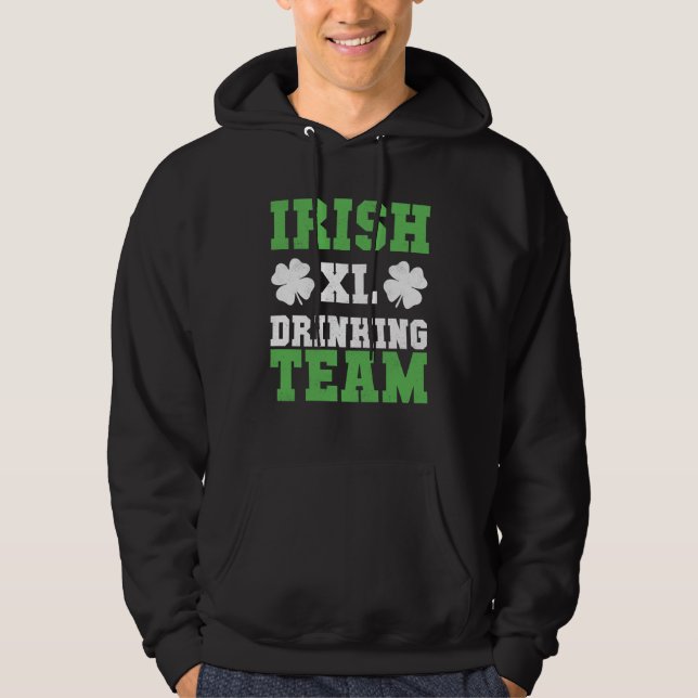 Veste À Capuche Irish Drinking Team Baseball St Patricks Day (Devant)
