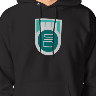 Veste À Capuche ISD Homme Turquoise Bleu Canard Logo Streetwear Ré