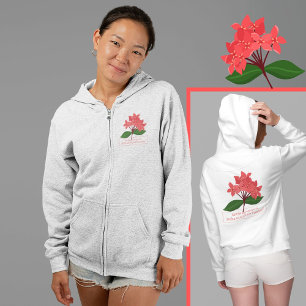 Veste À Capuche Ixora Coccinea, Fleur de Maha Sarakham