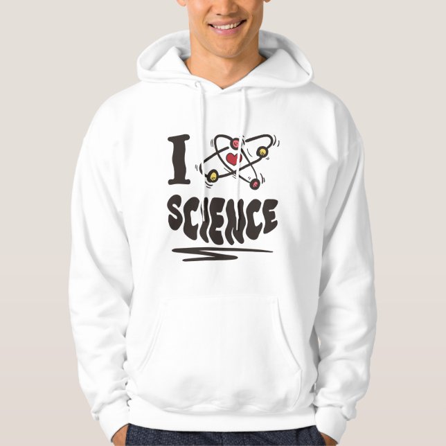 Veste À Capuche J'adore les sciences (Devant)