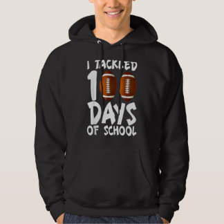 Veste À Capuche J'Ai Attaqué 100 Jour De Football Scolaire Masque 