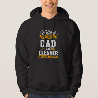 Veste À Capuche J'Ai Deux Titres Papa Et Fête des pères Nettoyante