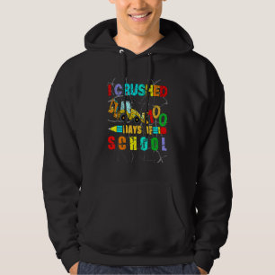 Veste À Capuche J'Ai Écrasé 100 Jours De Construction Scolaire Exc