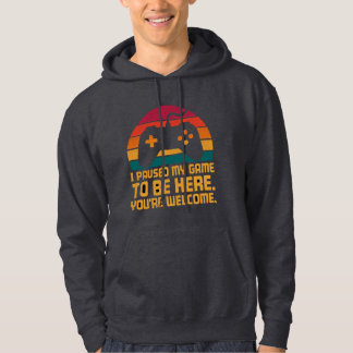 Veste À Capuche J'ai mis mon jeu en pause Design amusant