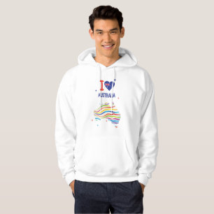 Veste À Capuche J'AIME L'AUSTRALIE l'Australie jour le 26 janvier