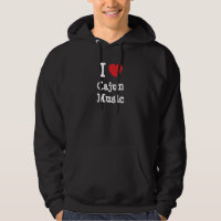 J'aime le coeur de musique Cajun personnalisé
